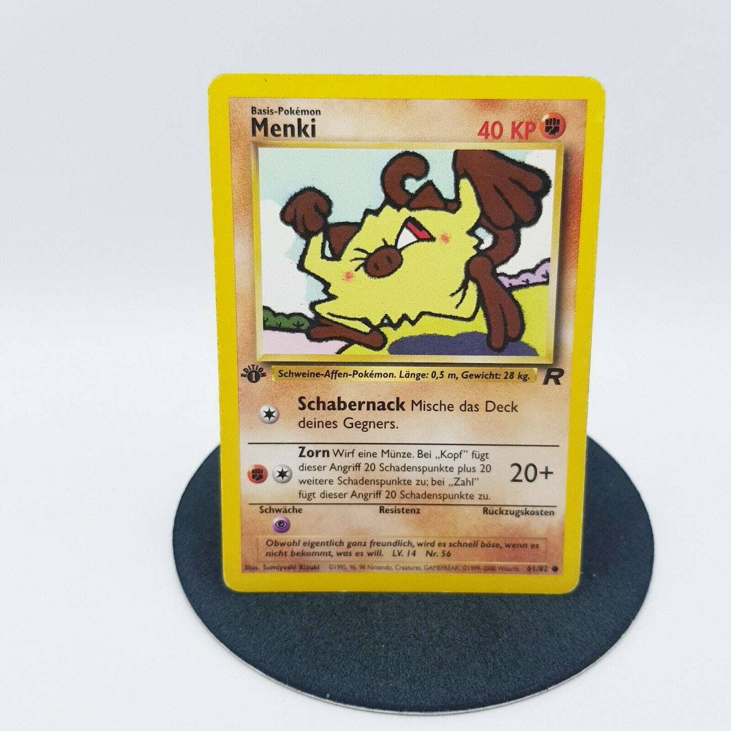 Pokemon Karte - Menki 61/82 1. Edition Team Rocket 2000