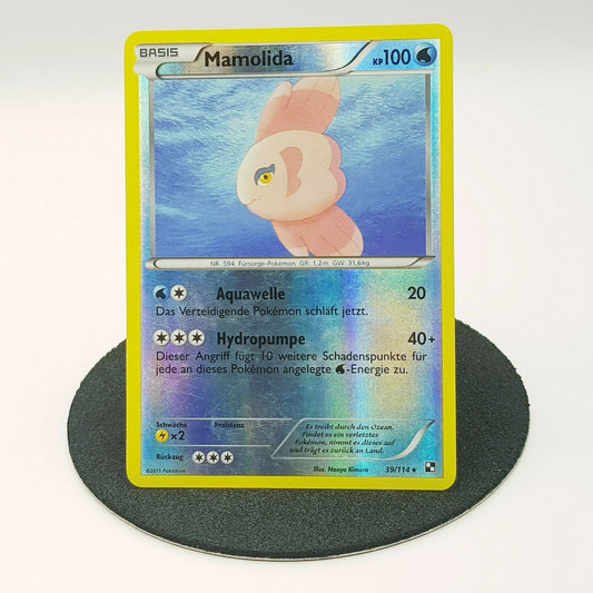 Pokemon Card Mamolida 39/114 holo Schwarz & Weiß 2011 Near Mint