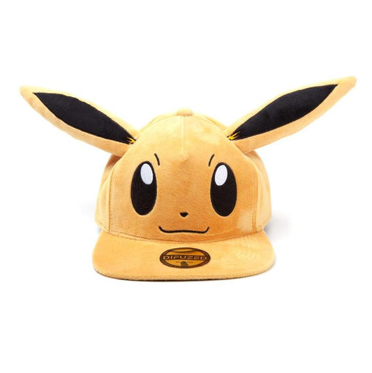 Pokemon Eevee Evoli Plush Snapback Cap Mütze Basecap