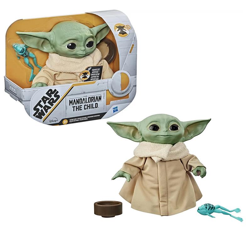 Star Wars The Child Plüsch-Figur mit Sounds, The Mandalorian Spielzeug, Baby Yoda Hasbro