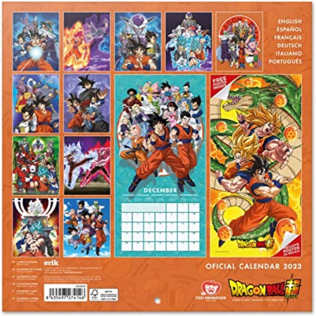 Dragonball Kalender Wandkalender 2023 Erik