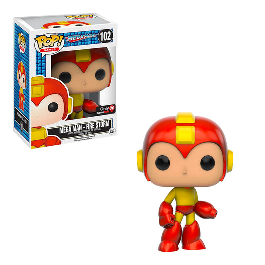 FUNKO POP Megaman #102 Mega Man - Fire Storm Vinyl Figur NEU