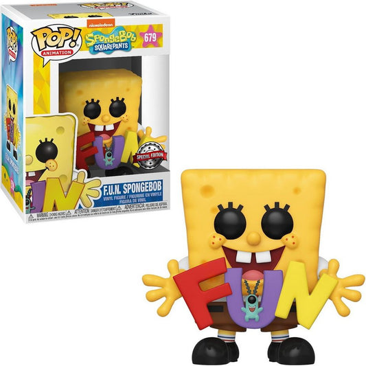 FUNKO POP Animation - Spongebob Squarepants #679 F.U.N. Spongebob - Special Edition Vinyl Figur NEU