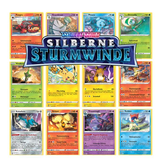 seltene rare Pokemon Karten aus Schwert & Schild - Silberne Sturmwinde 195 zur Auswahl