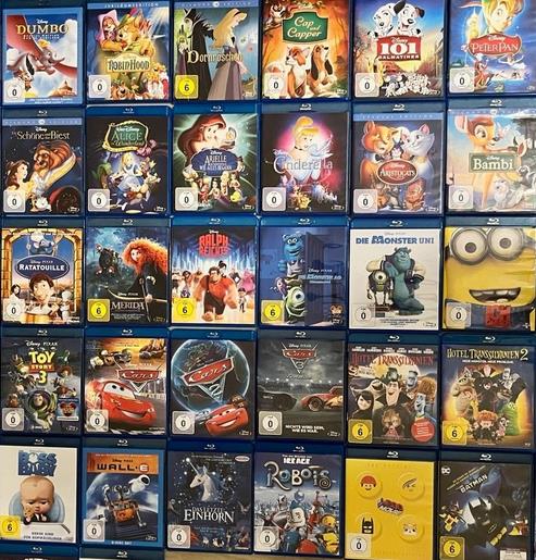 Blu Ray Kinderfilme zur Auswahl (z.B. Disney Bambi, Alvin, Lego, Star Wars, Harry Potter) - Zustand sehr gut