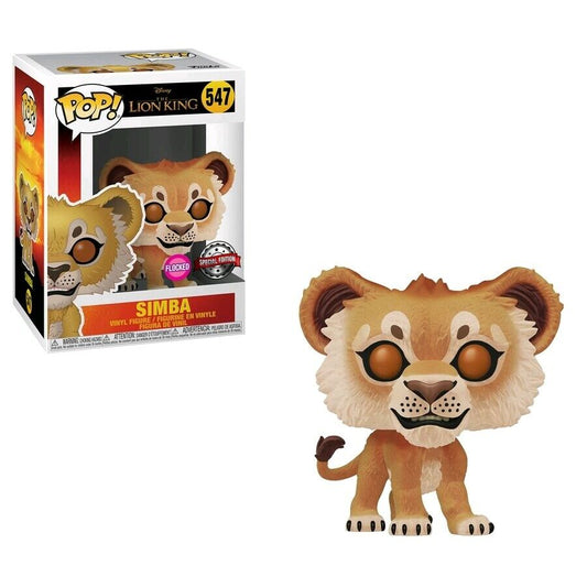 FUNKO POP - Lion King #547 Simba Flocked Special Edition Vinyl Figur NEU