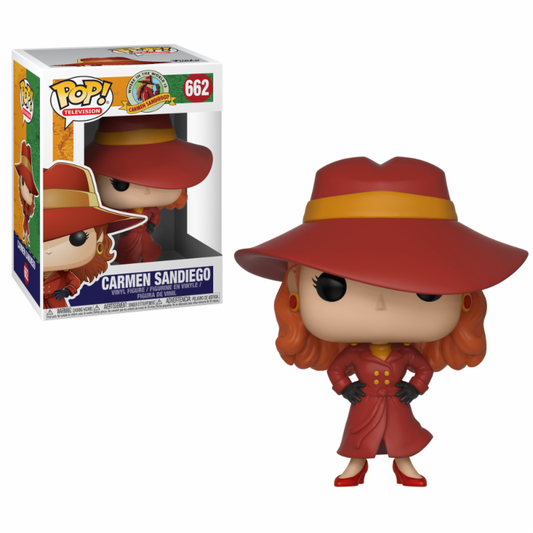 FUNKO POP Carmen Sandiego #662 Carmen Sandiego Vinyl Figur NEU